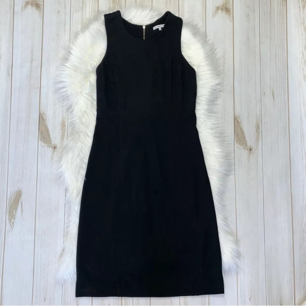 James Perse Sheath Dress Crewneck Tencel